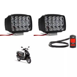 Cartronics 15  LED Fog Light With On/Off Switch  for Honda Activa (Set of 2 Pcs)-12