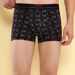 HiFlyers Men Printed Pack Of 3 Odour-Free Trunks image 4