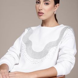 bebe Studded Embellished Sweatshirt-image-92
