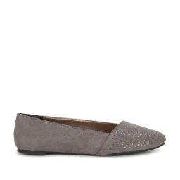 Bata Women's Grey Flat Ballets-picture-43