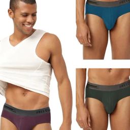 Freecultr Multi Comfort Fit Briefs - Pack of 3-image-32