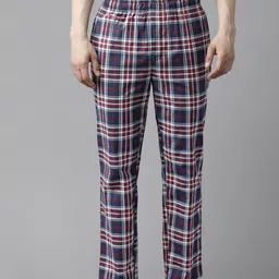 English Checked Pure Cotton Lounge Pants-image-87