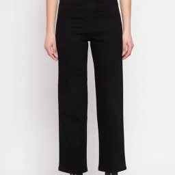 MADAME Black Denim Regular Fit Jeans-image-45