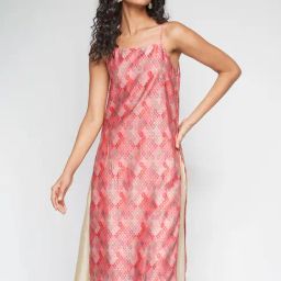 ITSE Pink Printed Straight Kurta-image-43