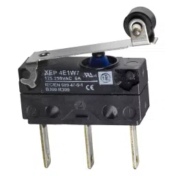 TELEMECANIQUE SENSORS Limit Switches LIMIT SW, ROLLER LEVER, SPDT, 7.5A, 250V, XEP4E1W7A454-61