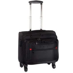 Nasher Miles Wall Street Black Solid Soft Overnighter Trolley Bag - 24 cm-image-45