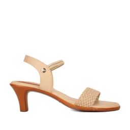 Bata Women's Tan Ankle Strap Sandals-picture-28