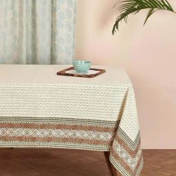 Fabindia Bhoomi Multicolor Cotton 82 TC 198 GSM 4 Seater Table Cover-image-55