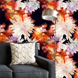 ArtzFolio Printed UV-Resistant Anti-Bacterial Japanese Chrysanthemums Imprints Peel & Stick Wallpaper-image-85