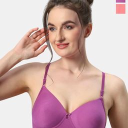Sonari Pack Of 2 Medium Coverage All Day Comfort T-Shirt Bra-13