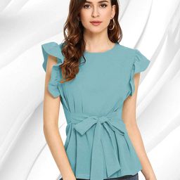 CORSICA Flutter Sleeve Top-55