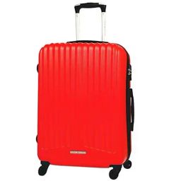 Tommy Hilfiger Red 4 Wheel Large Hard Cabin Trolley - 51 cm-image-13