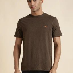 Andamen Brown Regular Fit T-Shirt-image-51