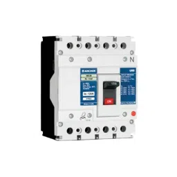 Anchor UNO 250 A 4 Pole ATFM Type Molded Case Circuit Breakers (MCCB) White, 98576 image 1