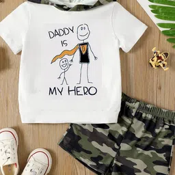 Bold N Elegant Unisex Kids Printed T-shirt with Shorts-picture-58
