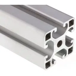 RS PRO Silver Aluminium Profile Strut, 40 x 40 mm, 8mm Groove, 3000mm Length Model No 7613322-48