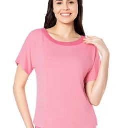 Amante Pink Regular Fit T-Shirt-picture-45