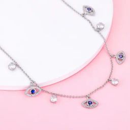 GIVA Love is Everywhere 925 Silver Positivity Necklace for Women-image-33