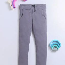 Nino Bambino Boys Grey Solid Trackpants-image-81
