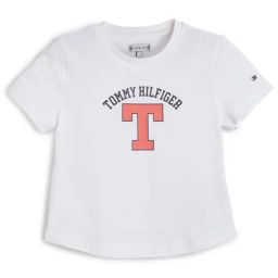 Tommy Hilfiger White Logo Regular Fit T-Shirt-image-76