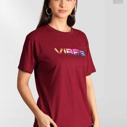 Belfry Women Typography 2 Printed Applique T-shirt-image-19
