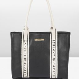 Caprese Nick Structured Shoulder Bag with Brand Logo-38