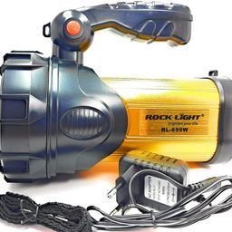 Rock Light 100W Laser With Blinkar And Waterproof Long Range With 3000-Meter Power-Zoom With Sos Function Led Kisan Torch (Gold, Silver, Pack of 1, Plastic) image 1