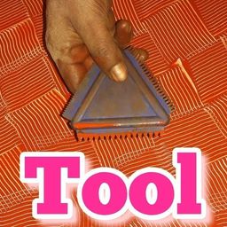 TICSER Triangular Combing Pattern Tool (Texture) Design, for Wall Designing (Black ONLY) image 4