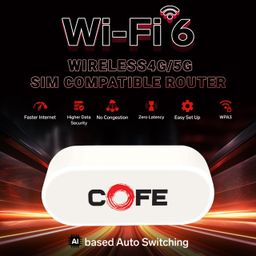 cofe CF-707 4G/5G Sim Router, Wi-Fi + LAN/WAN with Autoswitching Feature, Range Upto 180 Mtrs, Compatible for in-Car WiFi image 4