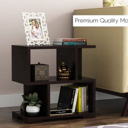 oxmic OXMICCorner Table for Book Storage Brown Engineered Wood Bedside Table (Finish Color - Brown, DIY(Do-It-Yourself)) Brown Side Table(Coffe Table) image 5