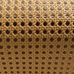 generic AM CANING Store Plastic Cane Webbing for Caning Projects Natural Look Pre - Woven Open Mesh Cane - PE Rattan Cane Webbing Rattan Roll Cabinet Chair (Chocolate Brown) (24x12 inch) image 2