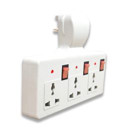 Digiway 3 pin Multi Plug Point | Cordless Wall Socket Multi Outlet Extension Board, Universal Sockets and Individual Switches -Pack of 1 image 2