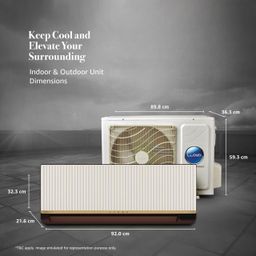 Lloyd Stunnair 1.5 Ton 5 Star Wi-Fi Inverter Split AC (6 in 1 Expandable, Mood Lighting, In-Built Air Purifier, Direct Voice Command, Copper, Beige & Cocoa, New Launch GLS19V5KOOQZ) image 5