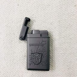MT TRUE VALUE STORE Butane Jet Flame Metal Cigarette Lighter in Matte Finish (Small, Black Retro) image 2