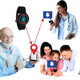 generic DrRing™ One Touch Wearable Alert Button for Elders | Requires Android Phone | BLE Speed Dial | Worldwide Whatsapp Messaging | Up to 30 Days Battery | Free 1 Year Subscription image 1