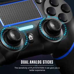 New World Wireless Controller for Ps4, Wireless Controller Gamepad Joystick for PS4 Playstation 4/Pro/Slim with Touchpad,headphone jack,Vibration and Six-axis Function -White image 4