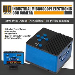 dkp medicams Industry Video Microscope Camera Full HD 13MP 2K 1080P 60FPS HDMI/VGA/USB Output Magnifier for PC PCB IC Observe Repair All Type of Microscope trinocular,Binocular and Biological image 4