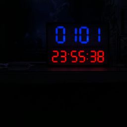 inditime Jumbo Large Event-Days & Time Countdown Timer with Alarm LED Display DDDD-HH:MM:SS Display Format Operated on 230VAC/ 12VDC image 2