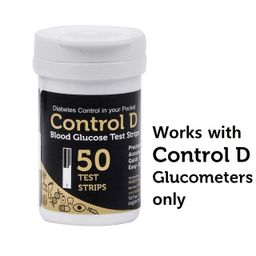 Control D Diabetes Testing 60 Glucometer Strips for Control D Glucometer only image 3