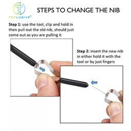 t teclusive Smart Stylus Pen Compatible for Galaxy Tab S10 Ultra / S10 Plus / S9 Ultra / S9 Plus / S9 FE / S8 Ultra Plus / S7 FE / S6 Lite/Galaxy Book | Extra Nibs with Tool | Palm Rejection image 3