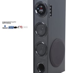 Krisons Sound Blaster Tower Speaker (8" Woofer) | Bluetooth Supporting Tower Speaker | USB, AUX, LCD Display, Built-in FM. 80 W Bluetooth Tower Speaker image 3