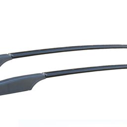 SHOPONE - Exclusive Car Stylish Roof Rails (Drill Free) in Rocket Curve Design (Type E) in Black Colour with Both Legs in Black for Swift image 1