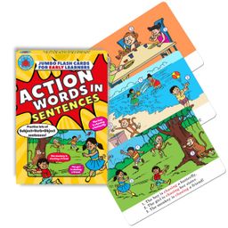 Brainy Bug Resources Educational Flash Cards and Child Resources for Teaching Language_Skills(Action Words in Sentences) image 1