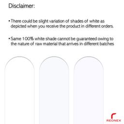 reonex 1 Foot Tall Garden Fence/Picket Fence - Plant Partition Fence (with Spike for Soil Insert) Solid WPC Material - White - 6 Running feet Fence Coverage (Set of 6) image 5