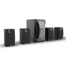 PHILIPS Audio TAV7477 4.1 Channel 75W Bluetooth Multimedia Speaker System with 2x15W & 2x5W Satellite Speakers, Multi-Connectivity Option with Supporting USB, AUX, FM & Remote Control (Black) image 1