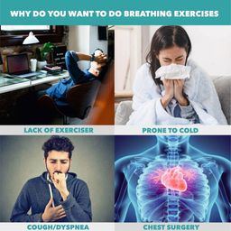 Breathing Exercise Device for Lungs, Deep Breathing Trainer for Adults - 4000ml Volume Measurement with Flow Rate Indicator, Breathing Exerciser for Lung image 3