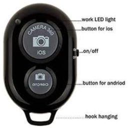 generic UkTech Bluetooth Remote Controller Shutter Button for Selfie Stick Compatible with All Devices (Android & iOS Phones Only) image 3