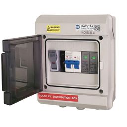 generic Daystar Premium Waterproof IP66 DCDB 1 in 1 Out Inbuilt DC Fuse 20A, SPD 600V & DC MCB 20A (1 Series/String x up to 12 Panels Max.) (1-1 600V MCB) image 1