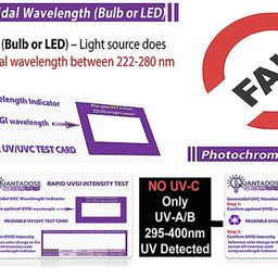 2nd Gen QuantaDose UVC Light Test Card with (WPV) Word Power Visibility Technology image 3