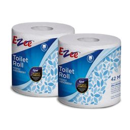 ezee live life ezee way Ezee Vipe 2 Ply Toilet Paper Tissue Roll - Pack of 2 - 420 Pulls Per Roll image 1